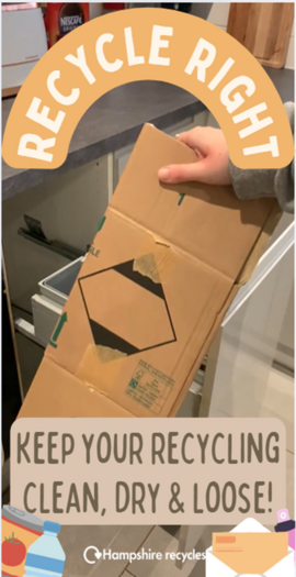 Keep your recycling clean, dry and loose