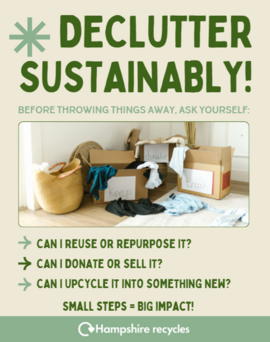 De-clutter sustainably
