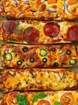 Baguette pizzas