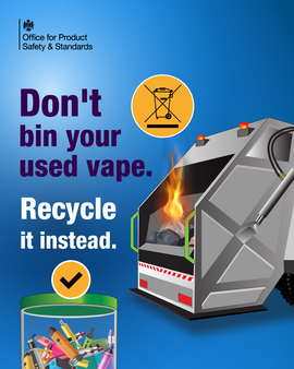 Recycle your used vape