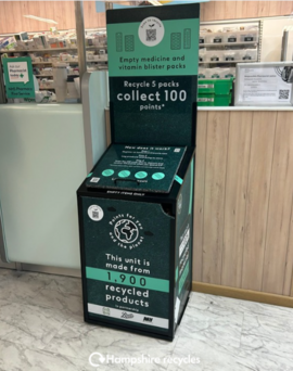 Recycling blister packs at Boots