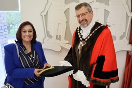Cllr Munazza Faiz and Cllr Paul Tansom