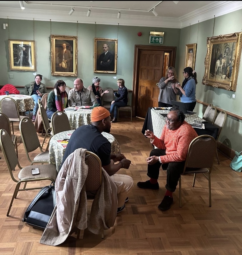 Business workshop in tea room at Haworth Art Gallery