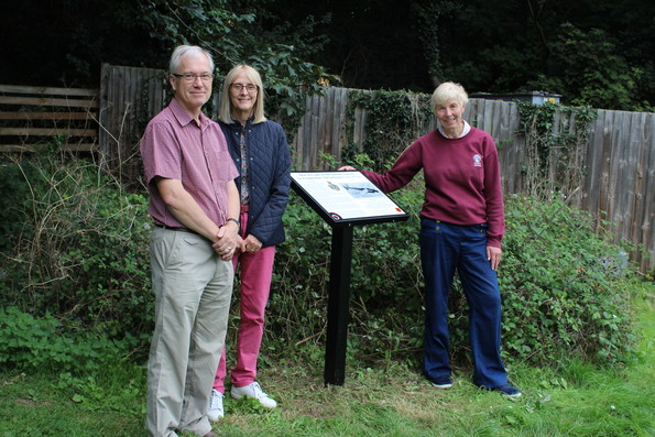 Nigel Moore,  Adele Taylor (Education Officer, Bushey Museum) and Audrey Adams (Chair of Bushey Museum)