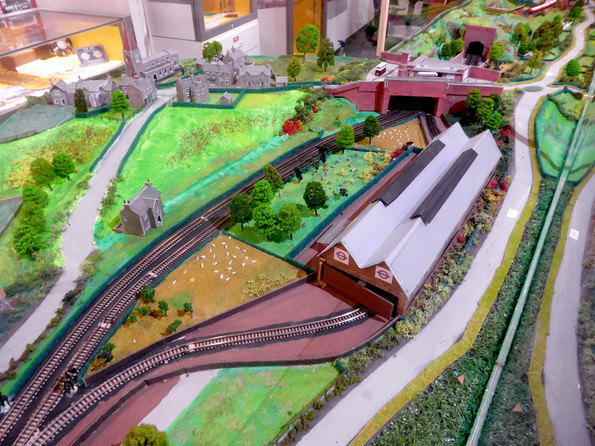 Model of how the Tube line to Elstree would have looked