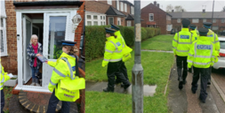 Hertsmere Volunteer Police Cadets visiting houses