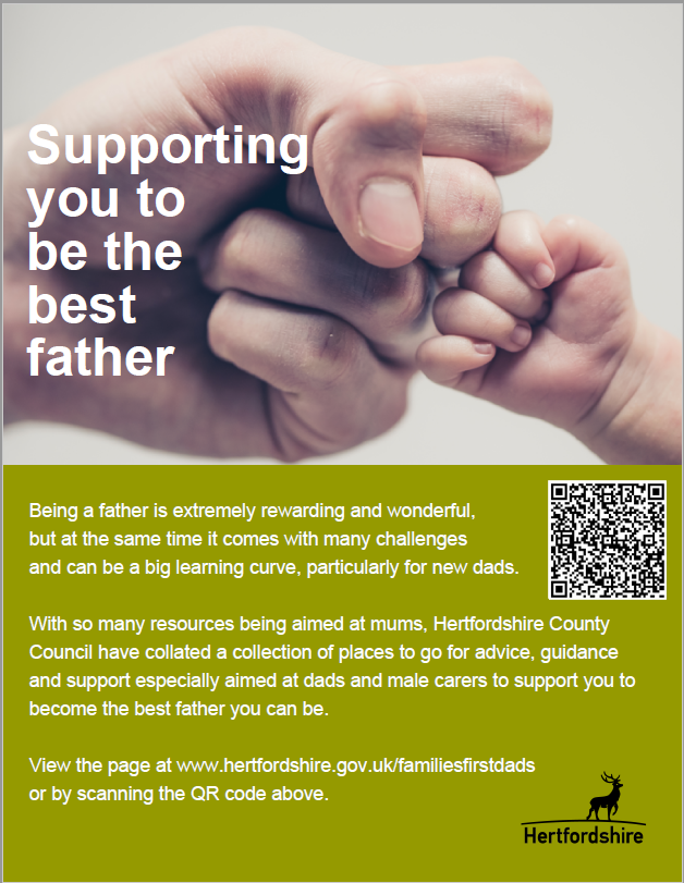 Support for Dads webpage poster