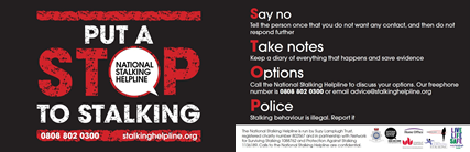 Stop Stalking Poster