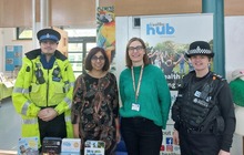 Police and council officers at the Hertsmere Diversity Festival 2025
