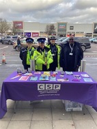 Partners at a community engagement