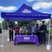 The Hertsmere Community Safety Partnership at a community engagement