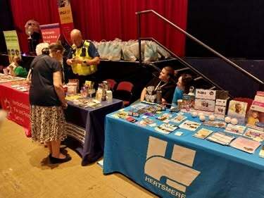 The Hertsmere Borough Council stall at OPALS
