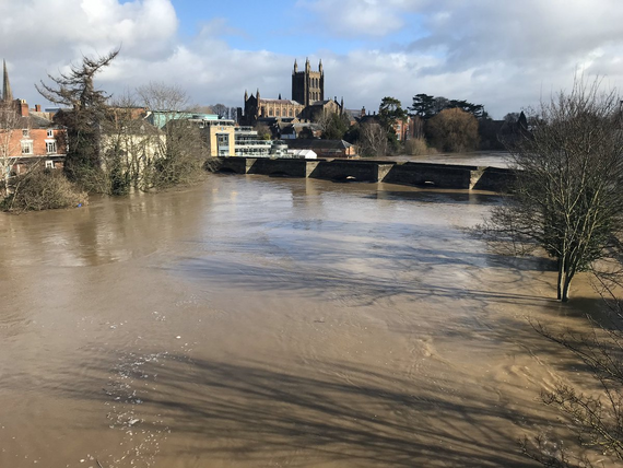 Hereford flood River Wye