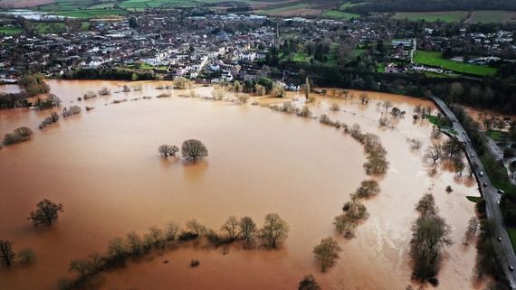Flooding Ross on Wye