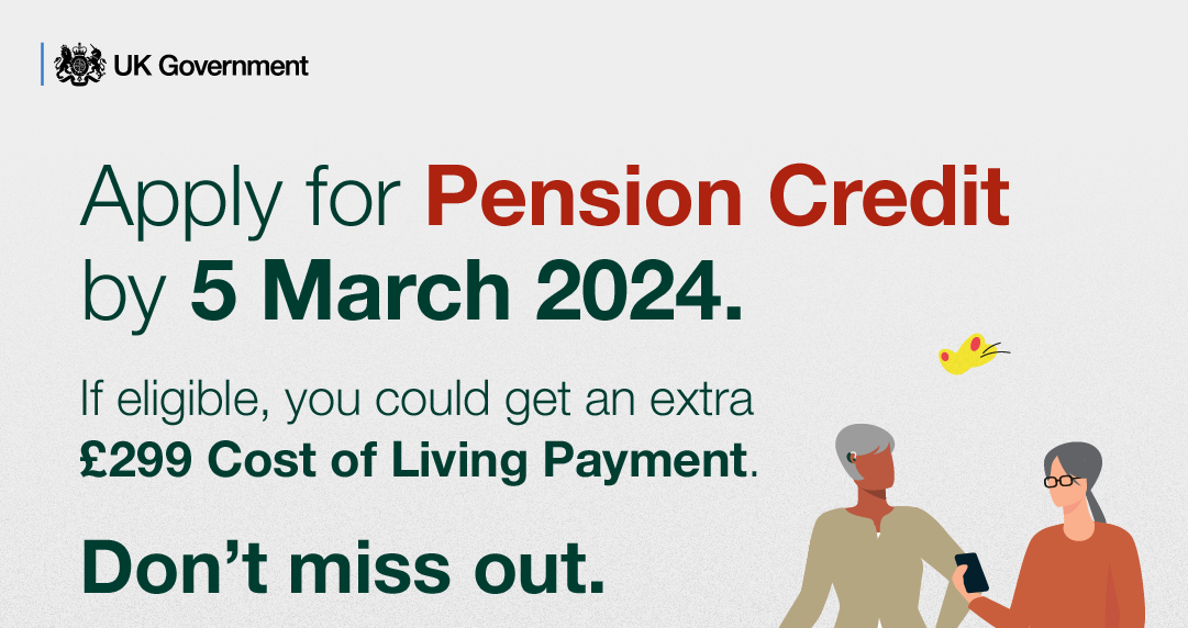 Pension credit reminder promotion