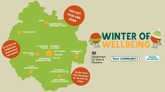 Winter of Wellbeing activites map 