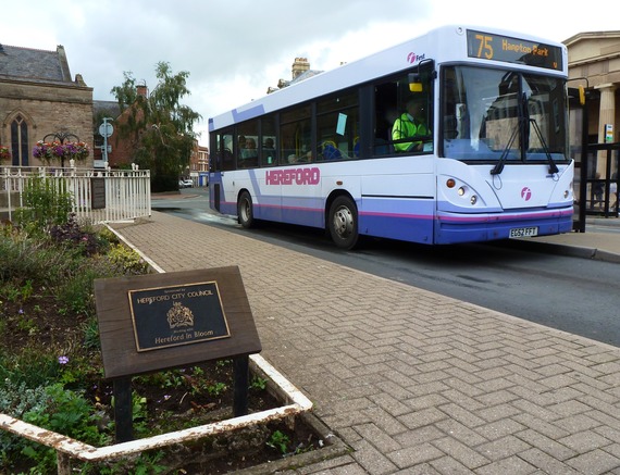 A bus in Hereford