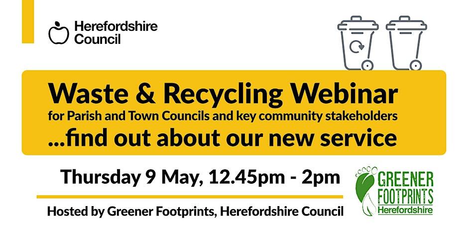 Waste and recycling webinar promotional banner