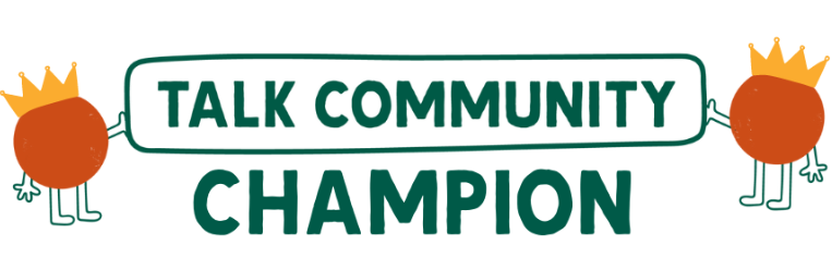 talk community champions logo