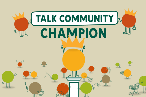 talk community champions logo