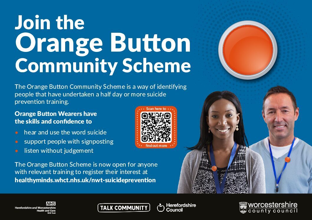 orange button flyer