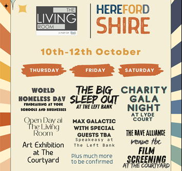 a promotional banner for the herefordshire festival