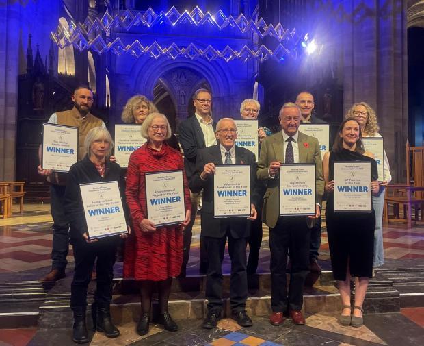a group photo of the award recipients