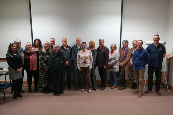 Grant awardees attending the celebratory event, with Cllr Carole Gandy (centre).