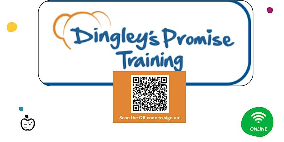 Dingley's Promise Training logo and a QR code