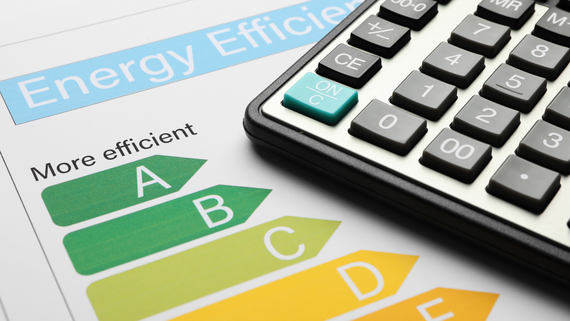 Energy Efficiency Rating Chart and Calculator, Closeup