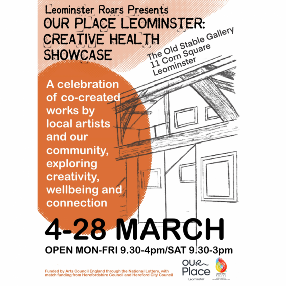 Our Place Leominster Creative Health Showcase flyer