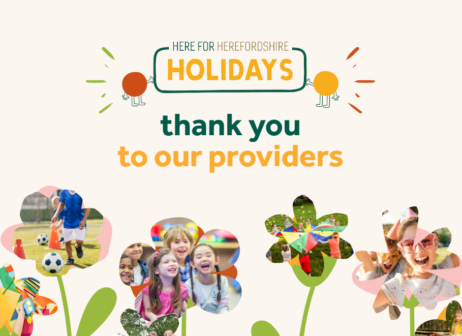 a row of flowers with images of children's activities