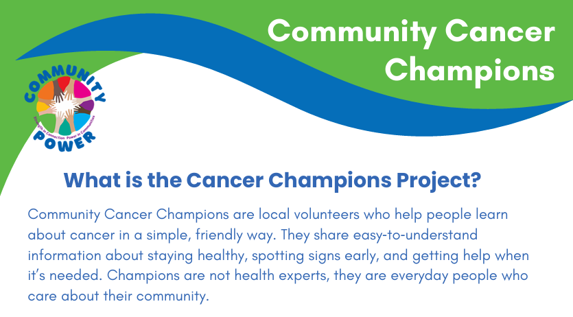 Community Cancer Champions information