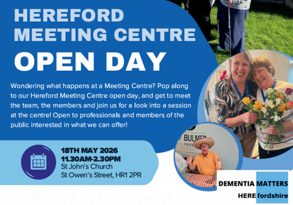 hereford meeting centre open day promotional banner