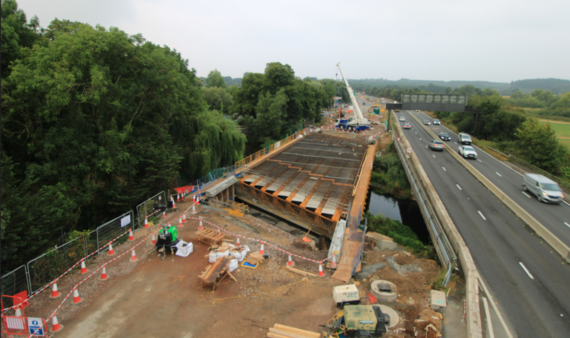 Improvement work on the A31 at Ringwood