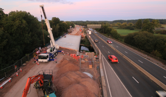 A31 new westbound bridges 