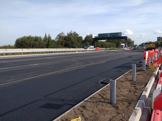 New westbound A31 carriageway