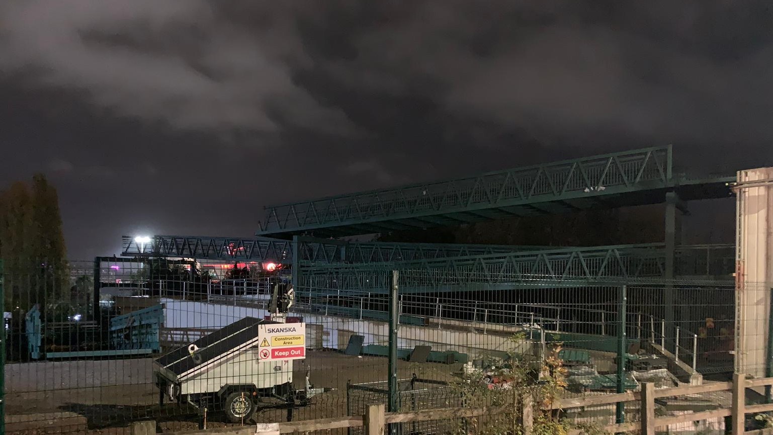 A45 footbridge ramps A45 footbridge ramps