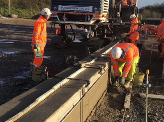 M3 junctions 9 to 14 - operatives at work before Christmas 2022