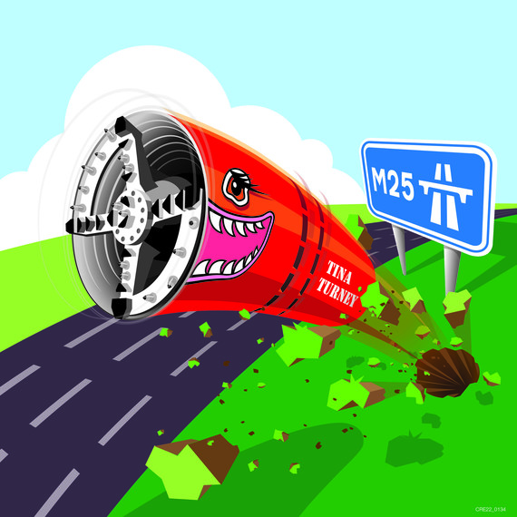 Our tunnel boring machine Tina Turney