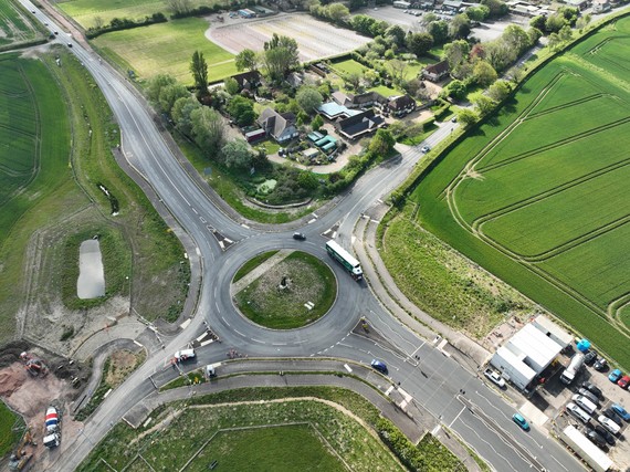 A27 East of Lewes - Berwick junction improvements from above-min