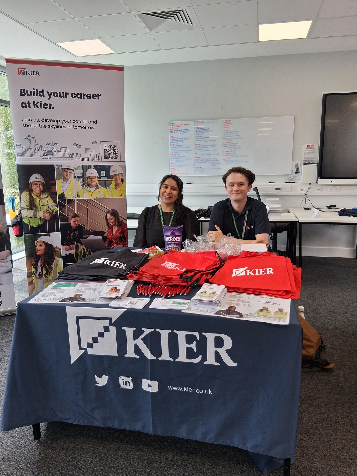 Kier team members at the Hartpury College Careers Day