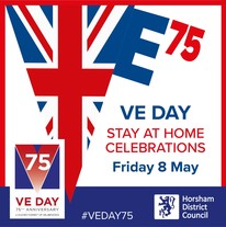 VE Day from home square
