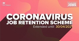 Coronavirus Jobs Retention Scheme extended until end of April 2021