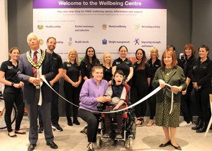Opening of the Wellbeing Hub with Maddie Dubois and Harry Crayford.