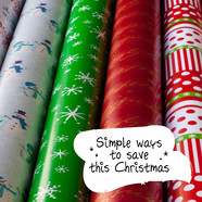 Simple ways to save this Christmas: wrapping paper