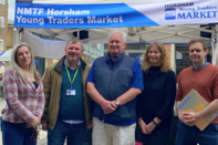 Traders and representatives from NMTF and Horsham District Council 