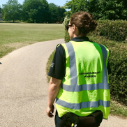 Neighbourhood Warden on patrol