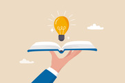 light bulb in book
