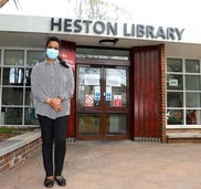 Anthya Fernandes, Team Leader at the Heston Library Rapid Test site in Hounslow 